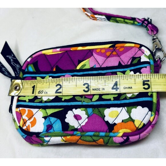 Vera Bradley Zip Around Wallet Wristlet Va Va Bloom Pink Floral - Picture 3 of 7